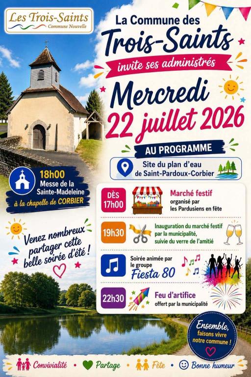 Inauguration du marché festif à Saint-Pardoux-Corbier