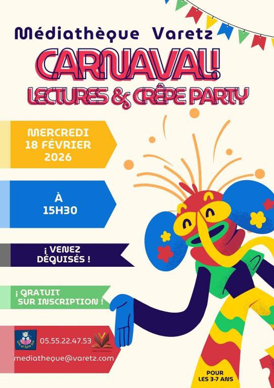 Carnaval lecture et crêpes party !