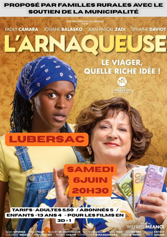 Cinéma à Lubersac : L'arnaqueuse