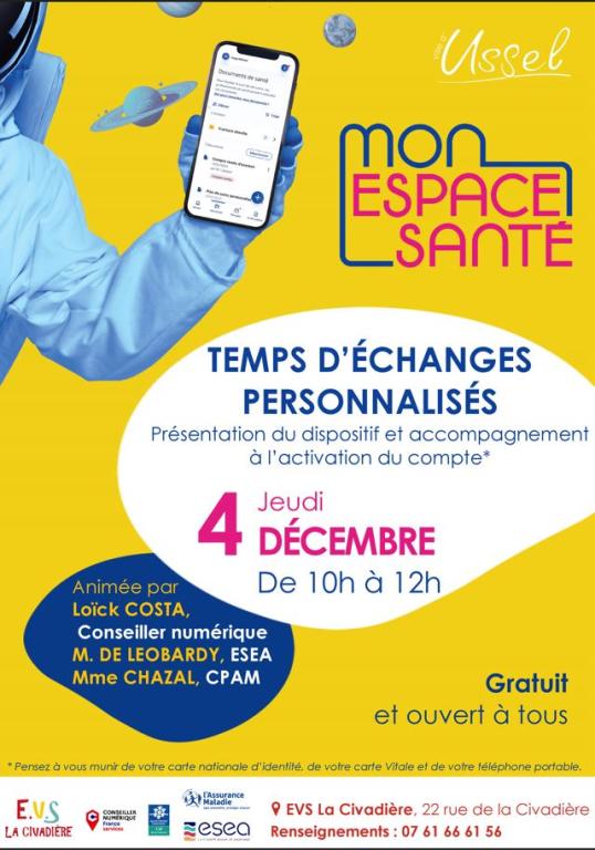 Atelier numérique mon espace santé