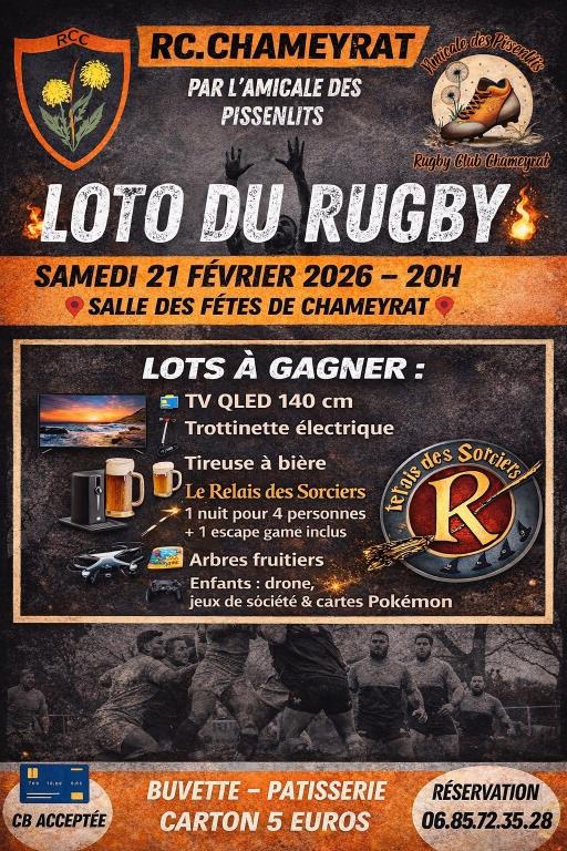 Loto du Rugby Club Chameyrat