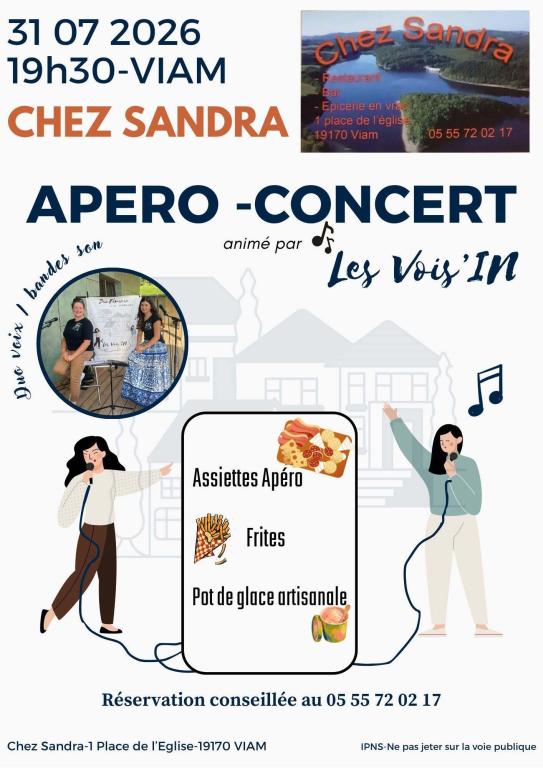 Apéro Concert Les Vois'In chez Sandra
