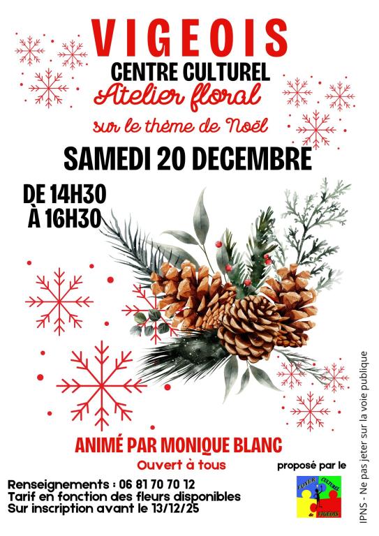 Atelier floral de Noël