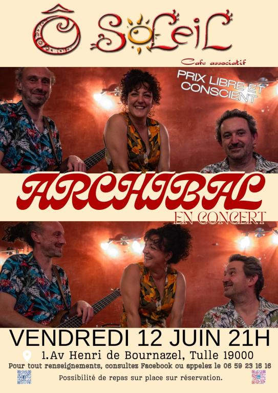 Café O Soleil : Concert Archibal