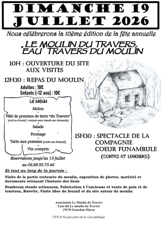 Le Moulin du Travers "Eau travers du Moulin" 10ème édition