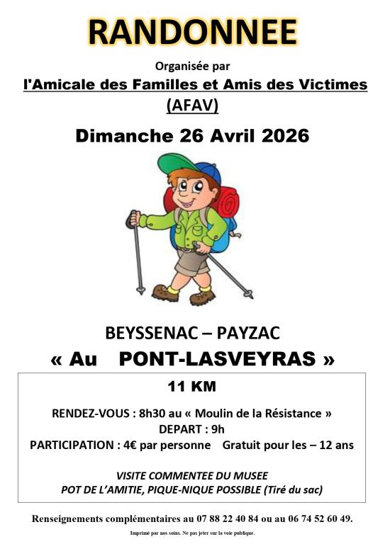 Randonnée pédestre du Pont Lasveyras