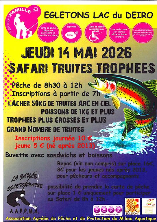 Safari truites trophées