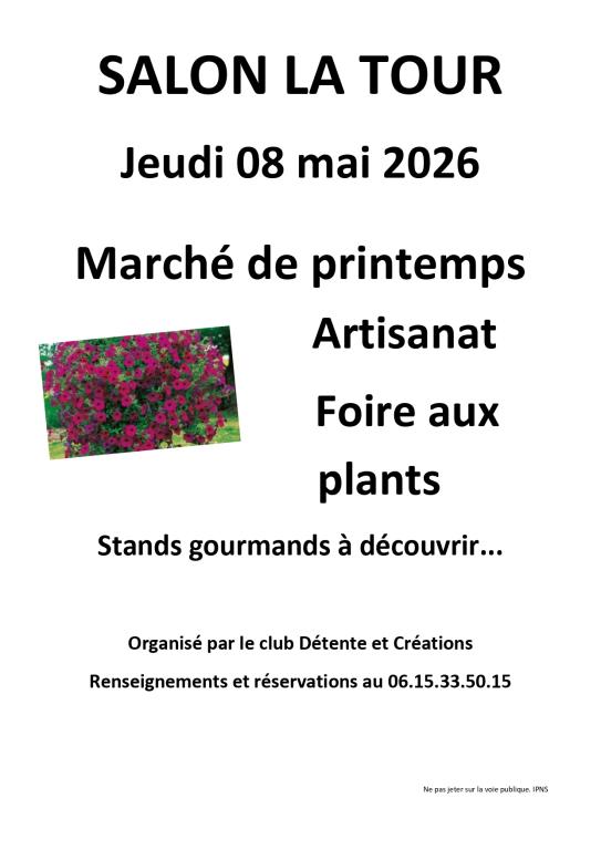 Marché de printemps et foire aux plants