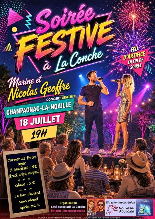 Soirée festive à La Conche