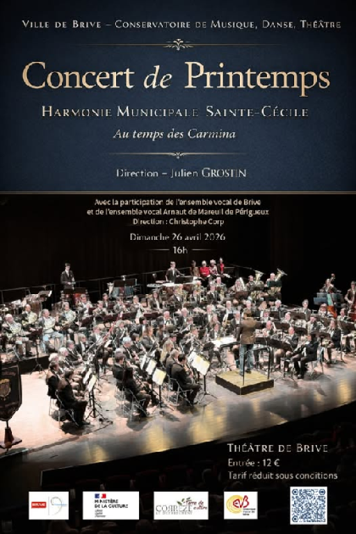 Concert de printemps de l’Harmonie Sainte Cécile (Théâtre de Brive)