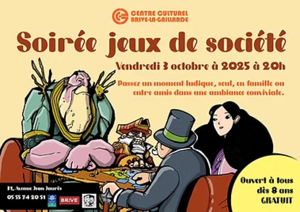 Soirée jeux de société (Centre culturel )
