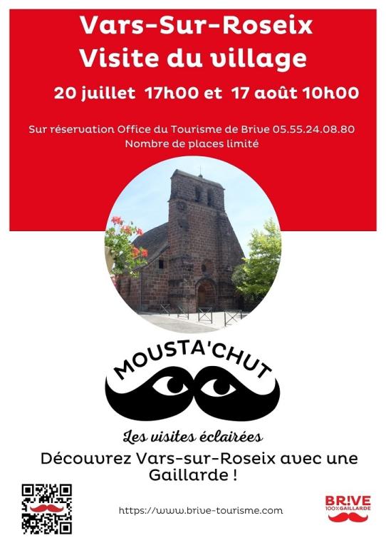 Les Mousta'chut : les visites éclairées, découverte de Vars-sur-Roseix