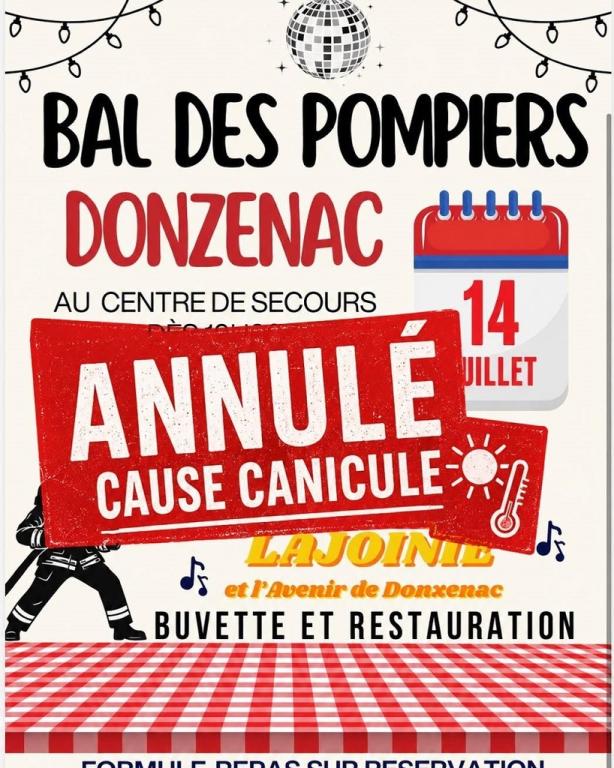 Bal des pompiers - ANNULE