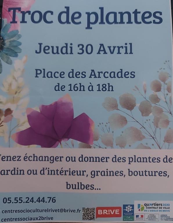 Troc de plantes (Place des Arcades)