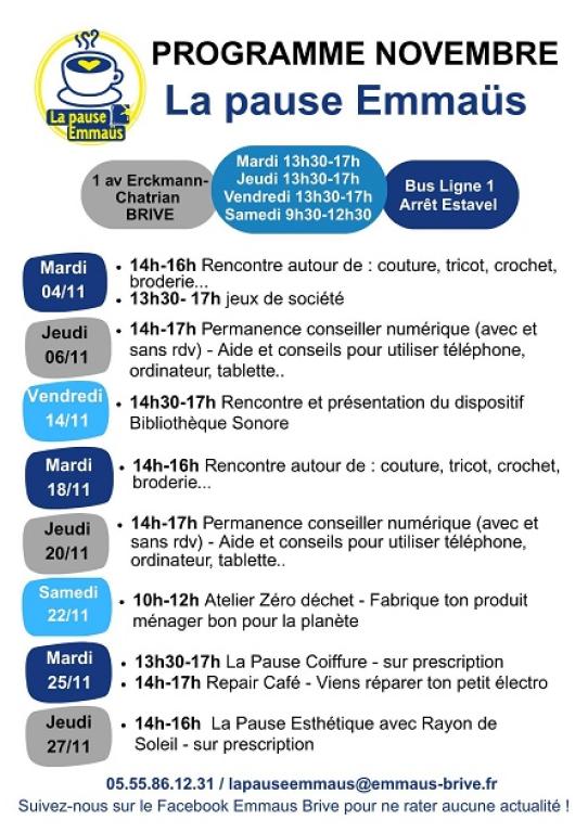 Atelier Produit Ménager à la Pause EMMAÜS