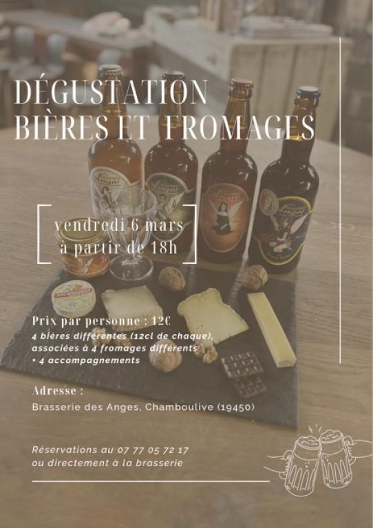 Brasserie des Anges  : Dégustation bières et fromages