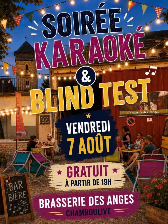 Brasserie des Anges  :  Karaoké et Blin Test
