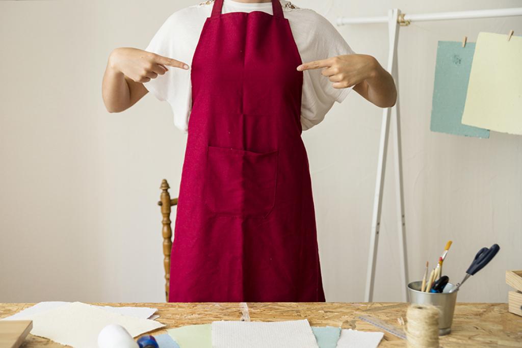 Atelier à 4 mains confection d’un tablier spécial barbecue