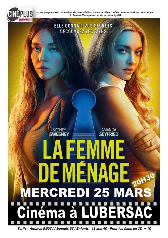 Cinéma à Lubersac : La Femme de ménage