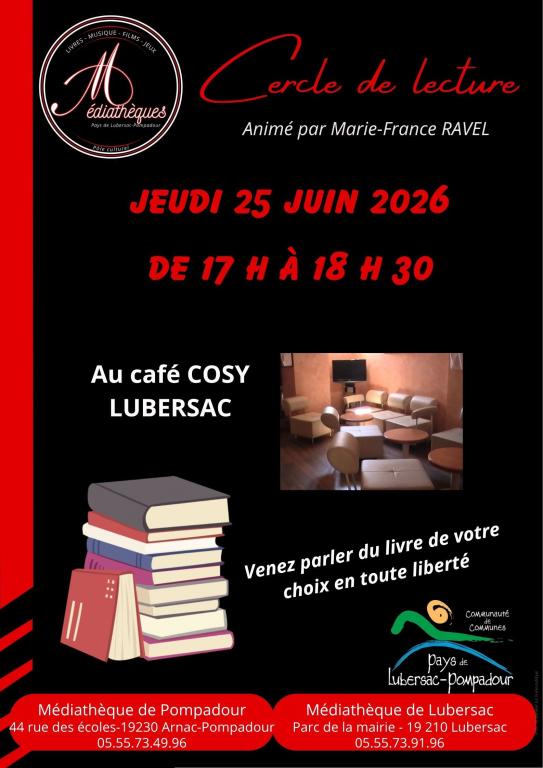 Cercle de lecture au Café Cosy