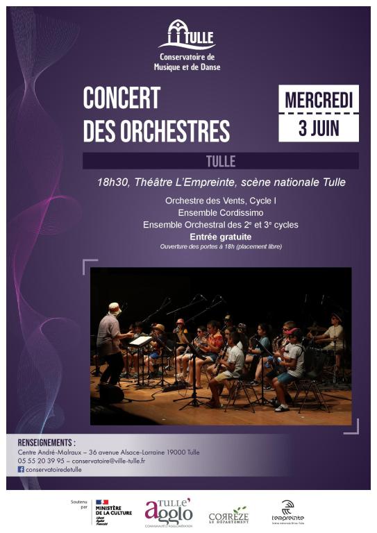 Le Conservatoire de musique et de danse  : Concert des Orchestres