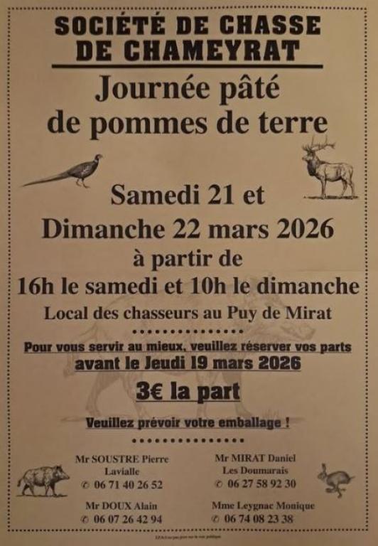 Journée de pâté de pommes de terre