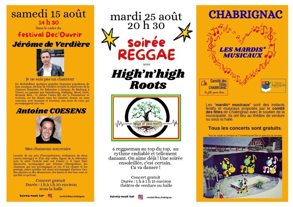Les mardis musicaux à Chabrignac : chansons populaires