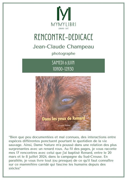Dédicace avec Jean-Claude Champeau