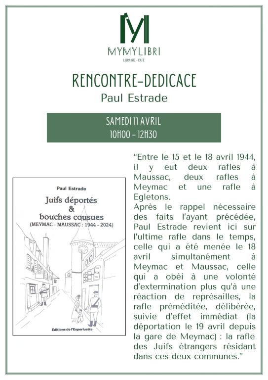 Dédicace avec Paul Estrade