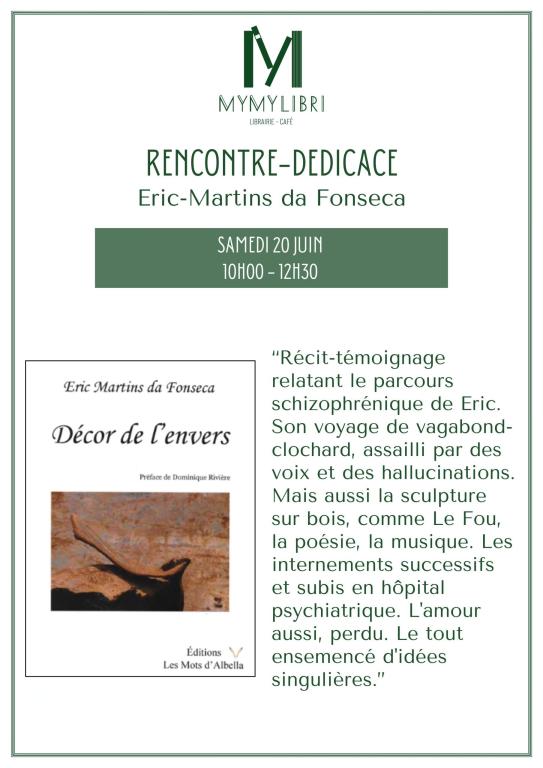 Dédicace et rencontre avec Eric Martins Da Fonseca