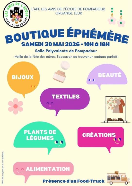 Boutique éphémère des Amis de l'école