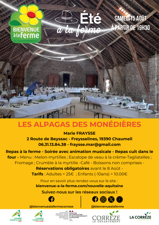 LES ALPAGAS DES MONÉDIÈRES - ÉTÉ À LA FERME - BAF