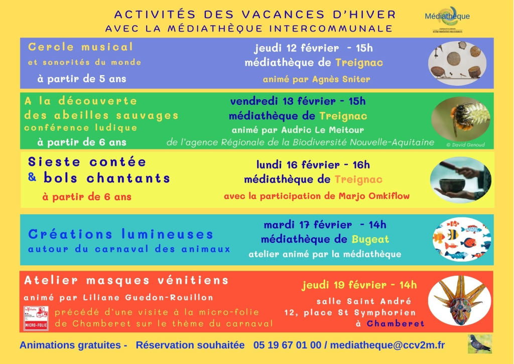 Médiathèque : Atelier créations lumineuses