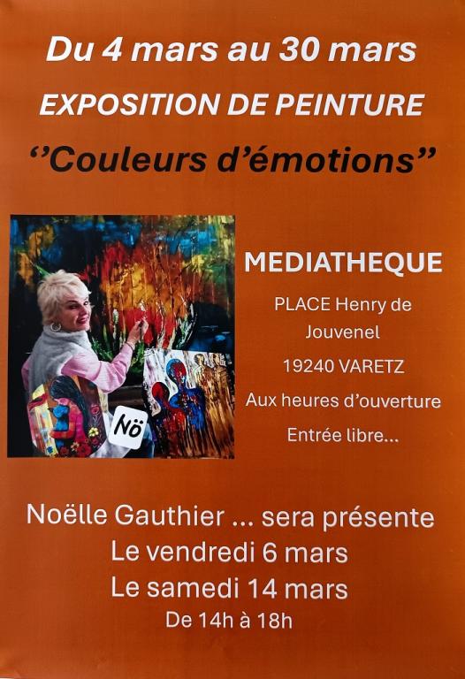 Exposition : Couleurs d’émotions de Noëlle Gauthier