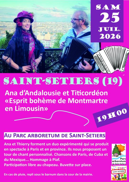 Concert "Le Bohème de Montmartre à la Haute-Corrèze"