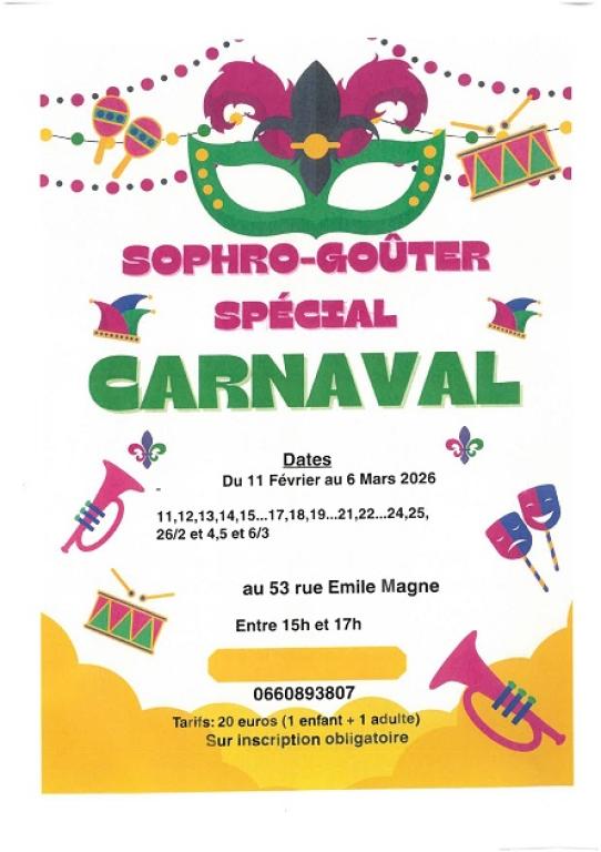 Sophro-Goûter spécial Carnaval