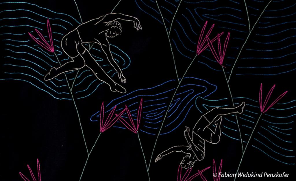 I watched myself in a red melon tree