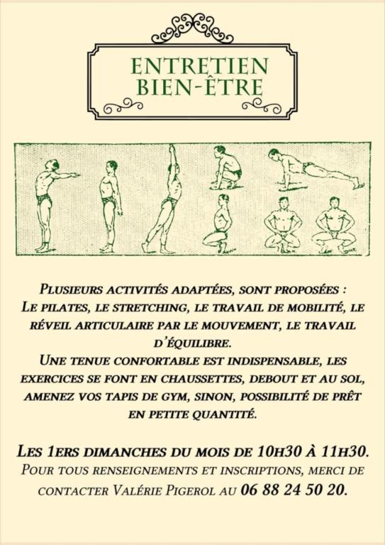 Le Comptoir des Echanges : activités gymniques d'entretien pour tous