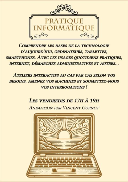 Le Comptoir des Echanges : atelier pratique informatique