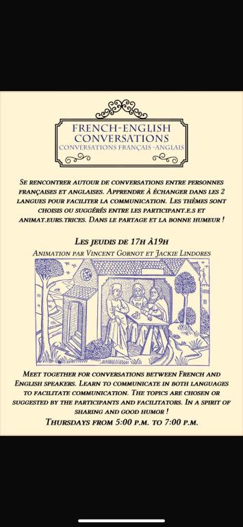 Le Comptoir des Echanges : atelier conversations français-anglais