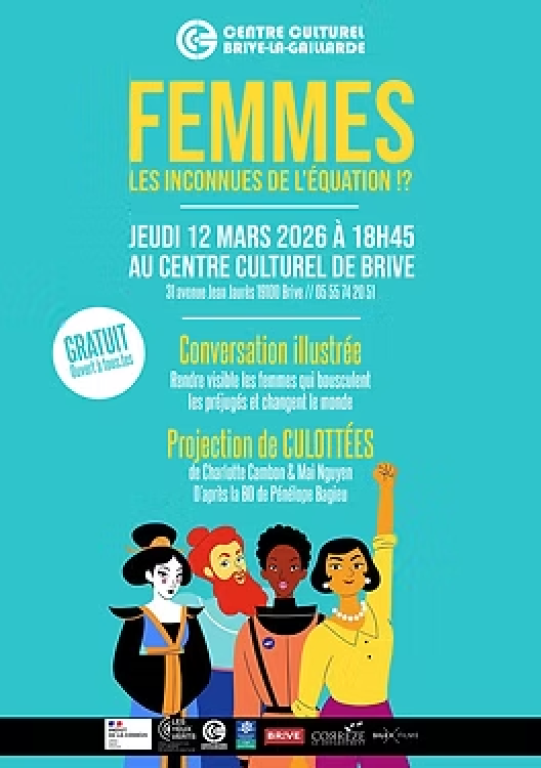 Soirée-débat et projection: Femmes,les inconnues de l'équation !? (Centre culturel)