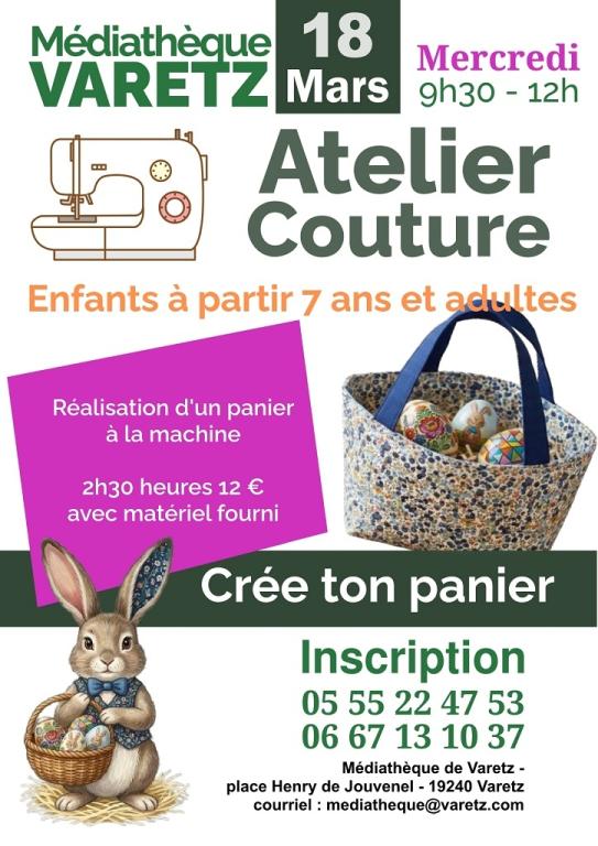 Atelier Couture : crée ton panier