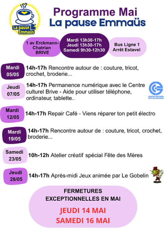 La Pause EMMAÜS : repair café