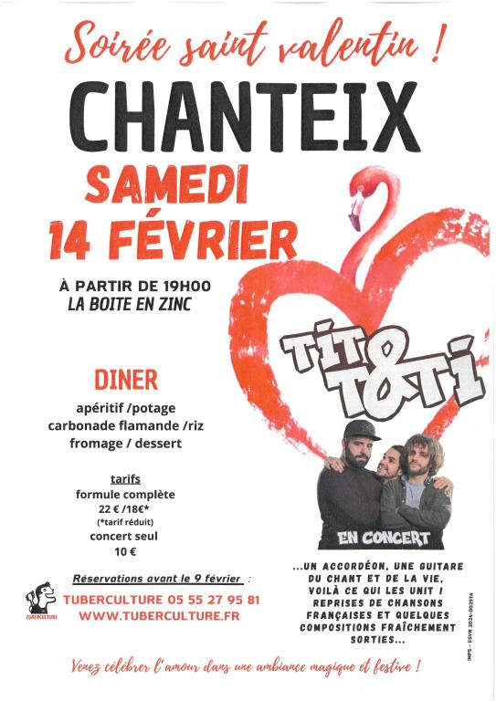 Soirée Saint Valentin