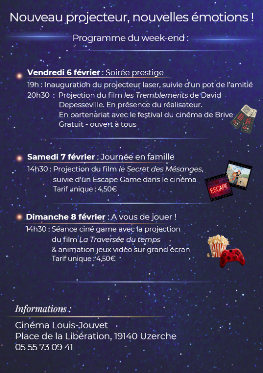 Cinéma : week-end spécial inauguration