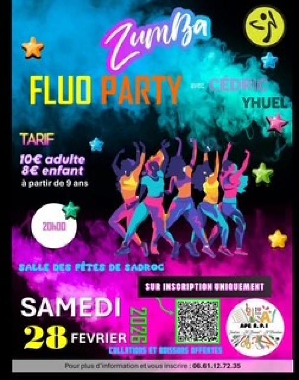 Zumba Fluo Party animée par Cédric Yhuel