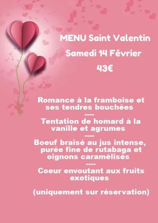Menu de Saint-Valentin