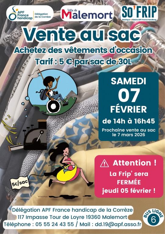 Vente au sac de vêtements d'occasion