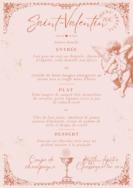 Restaurant Le Prieuré : Repas de la Saint Valentin