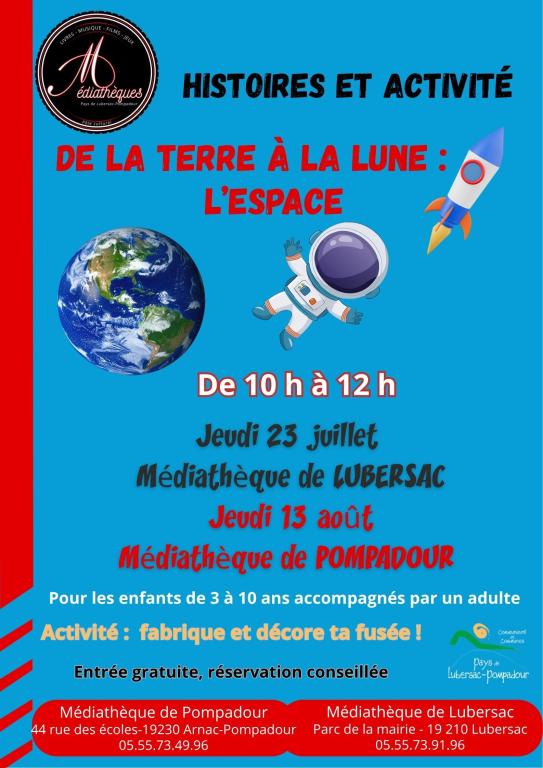 Histoires et activité : De la Terre à la Lune : l'Espace